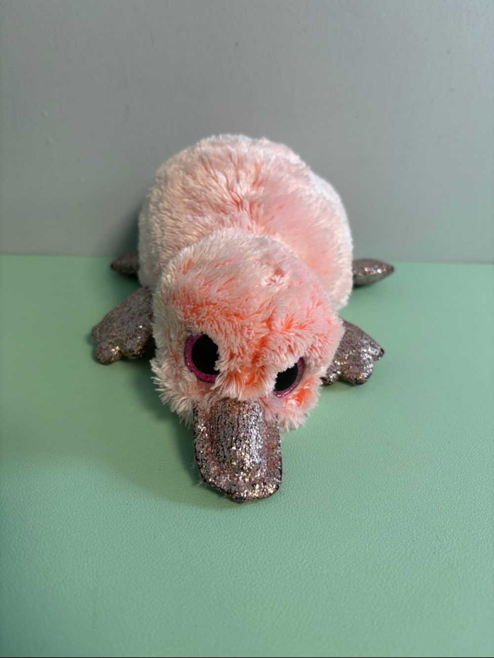 Ty Silk Beanie Boo Wilma the Pink Platypus Plush Stuffed Animal, Kids Plush Toy